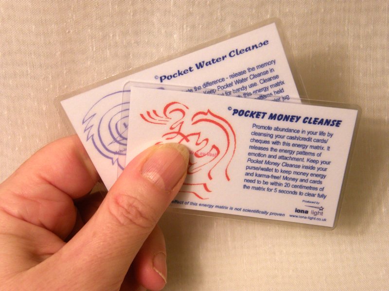 Pocket Money Cleanse and Water Cleanse