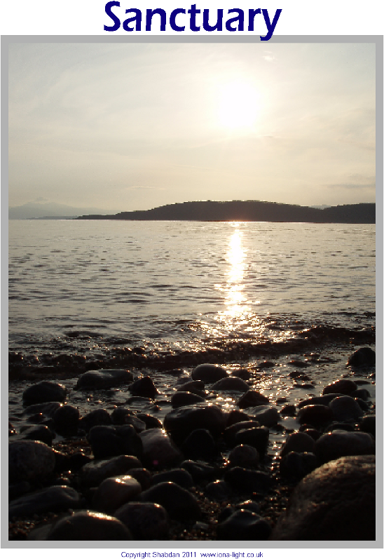 Sanctuary A5 - sunset over the island of Mull in Scotland